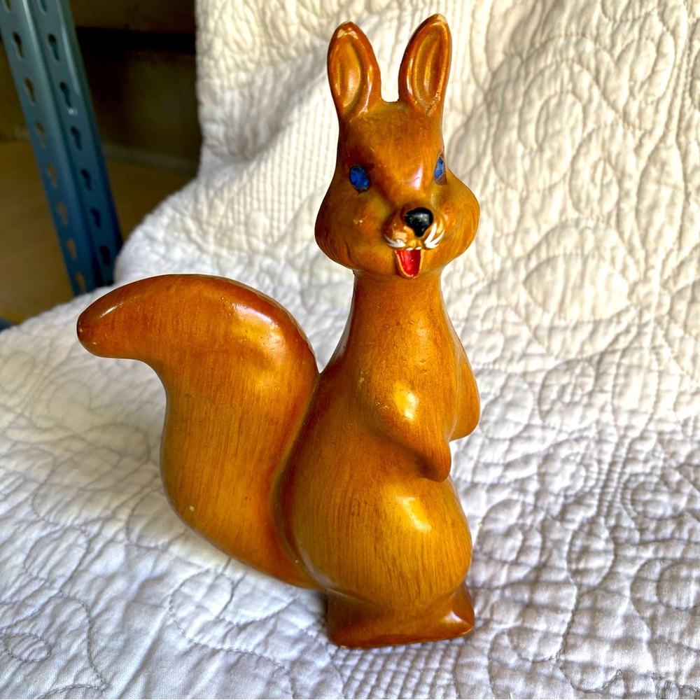Cheerful little vintage chipmunk. This item is a family heirloom.